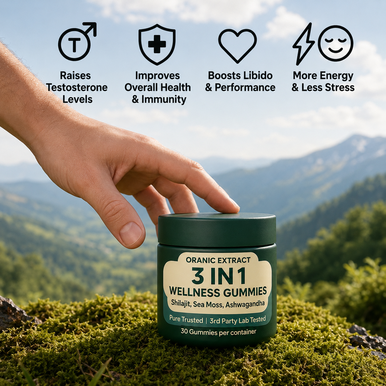 ORANIC EXTRACT 3-in-1 Wellness Gummies